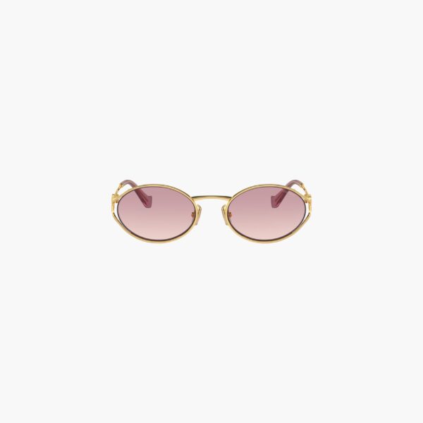 Miu Miu Logo Metal - Gold - Image 3