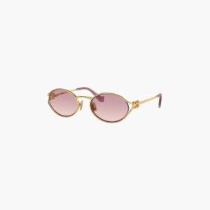 Miu Miu Logo Metal - Gold